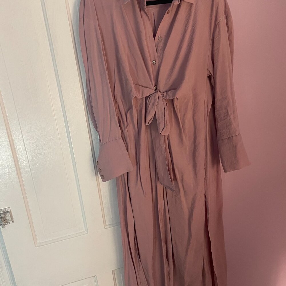 Zara Midi Dress in Rose, XS, casual fit